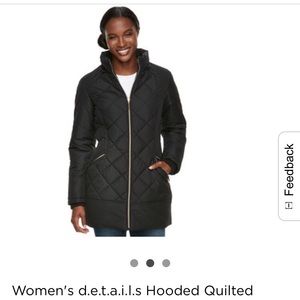 d.e.t.a.i.l.s Hooded Quilted Walker Jacket
